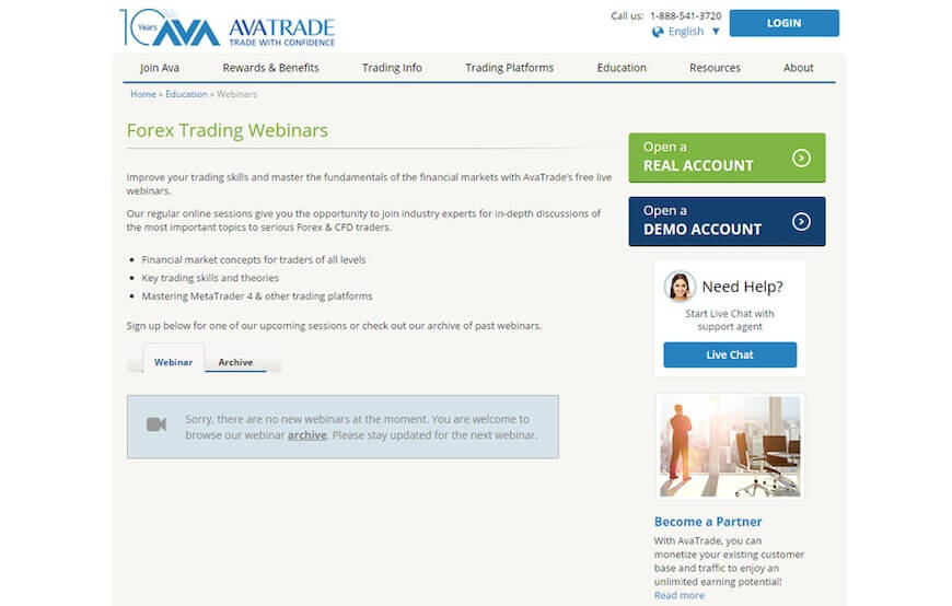 avatrade forex webinars