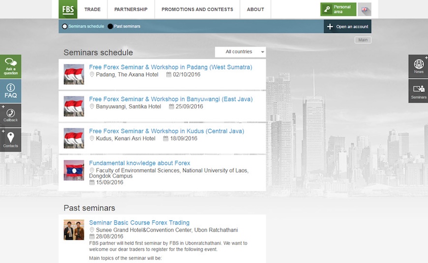 fbs forex seminars
