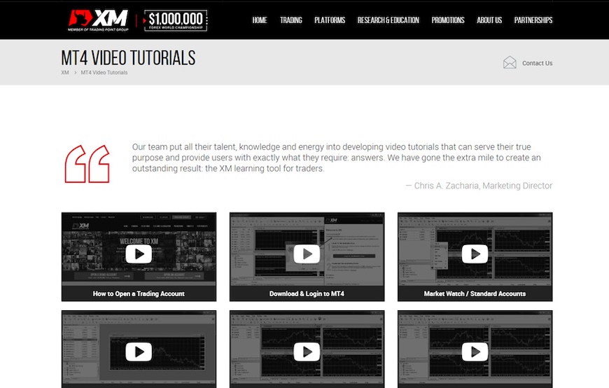 xm mt4 video tutorials