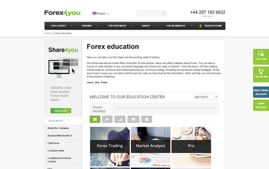 forex4you education