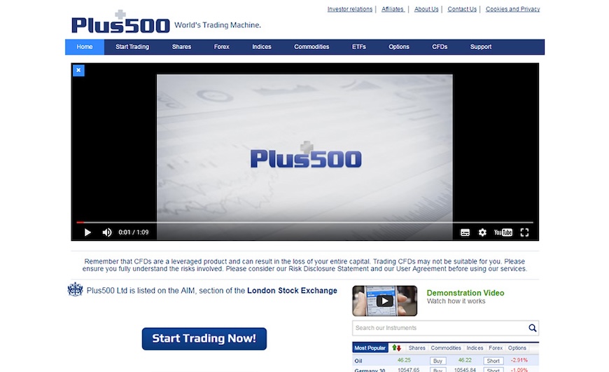 plus500 forex demonstration video